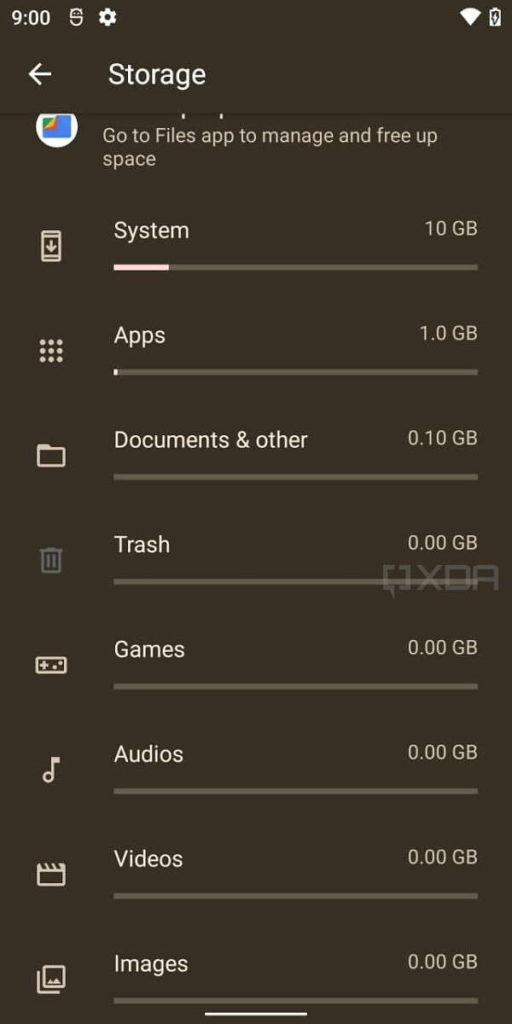Android files delete Google trash