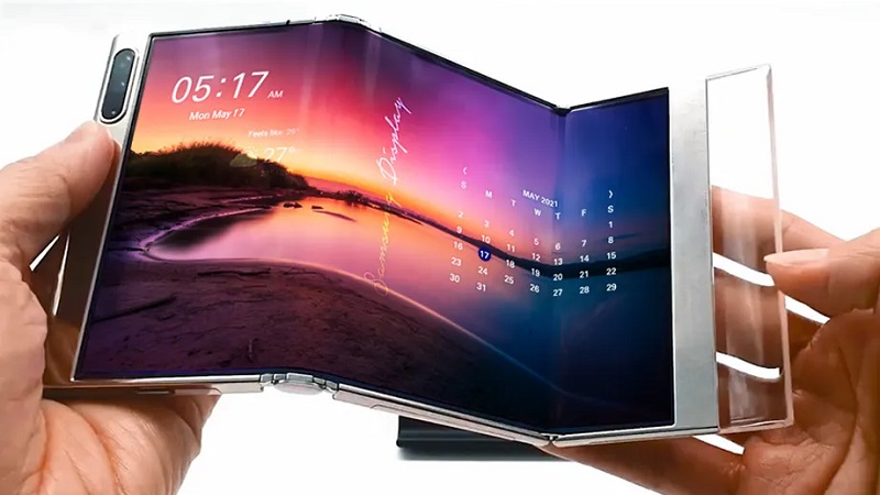 Samsung screen unveils a new foldable screen technology
