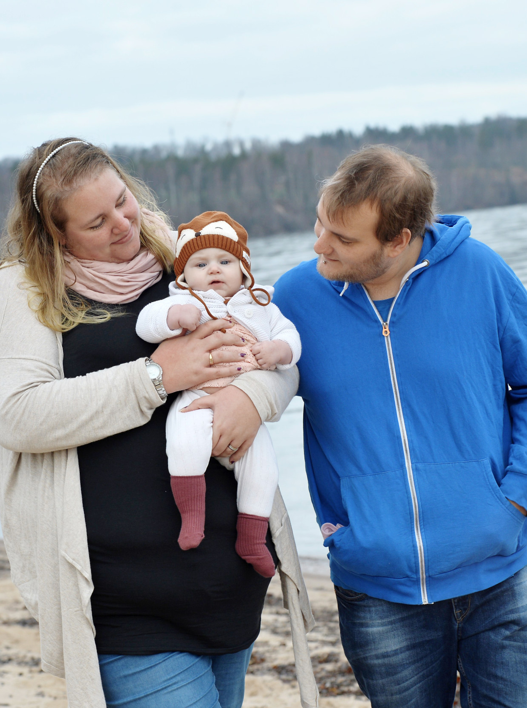 Two became three: for four years, Ida and Lars tried to become parents.  They gave up, when suddenly the family became a reality.  Photo: Kai Rin