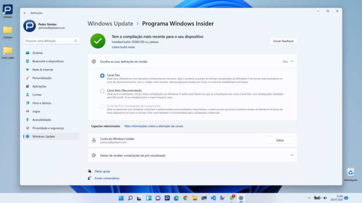Windows 11 Microsoft Beta maduro