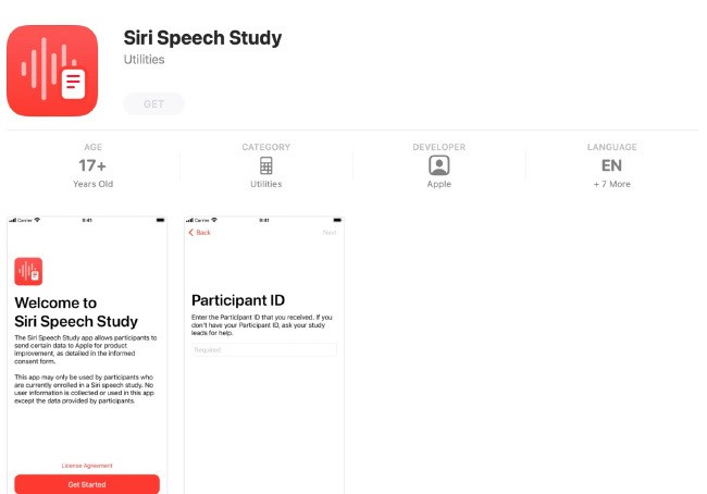 Speech study Siri