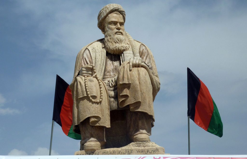 The Taliban vandalized and destroyed the statue VG