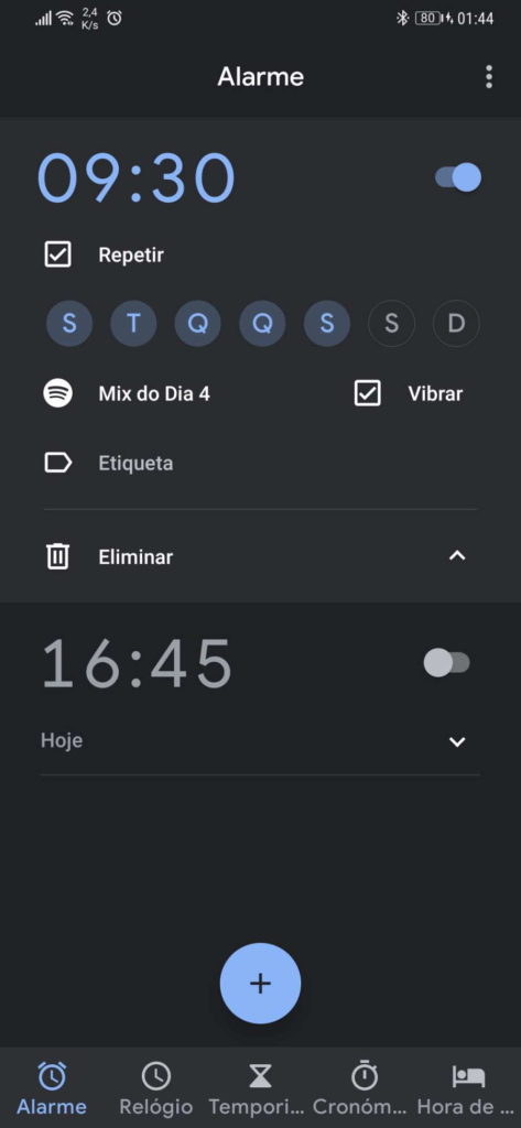 Google alarm clock Android problem