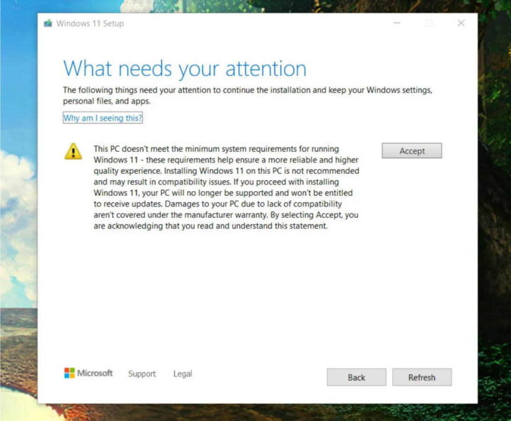 Windows 11 Microsoft PC Warranty Requirements