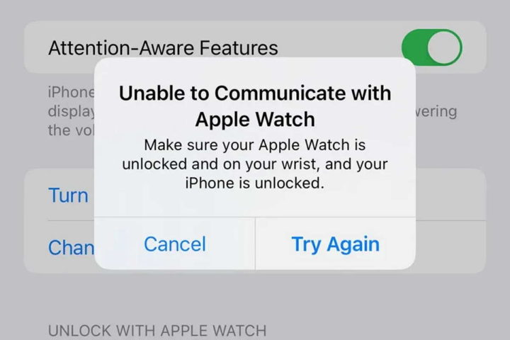 Apple Watch iPhone desbloquear problems