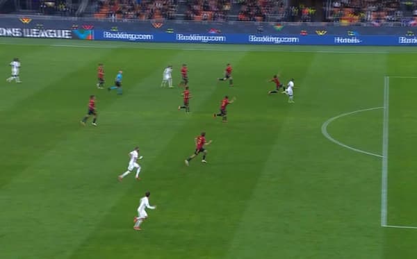 Kylian Mbappé's goal during Eric Garcia's France-Spain