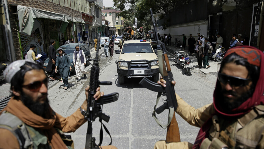 Recruitment: From day one, the Islamic State has been trying to attract Taliban members.  Here Taliban fighters are patrolling Kabul.