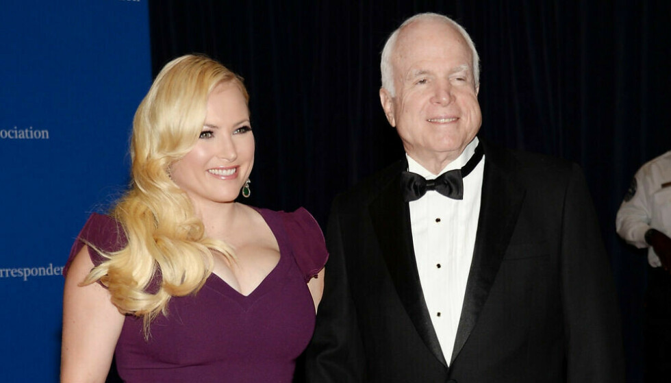 With father: Meghan McCain snapped with her father John McCain in 2014. Photo: Evan Agostini/Invision/AP/NTB