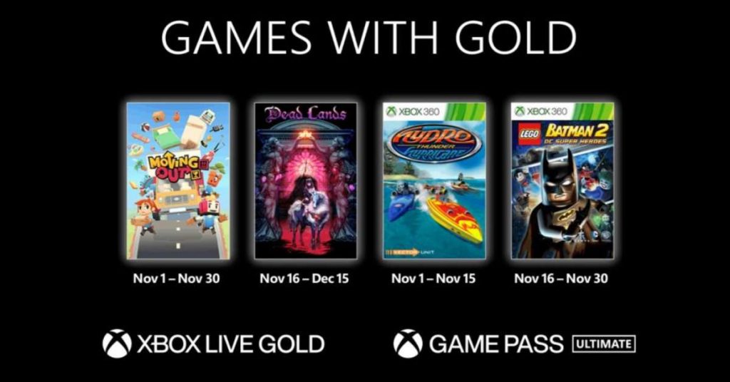 This November Xbox Live Gold contains Moving Out, Lego Batman 2, and more free games
