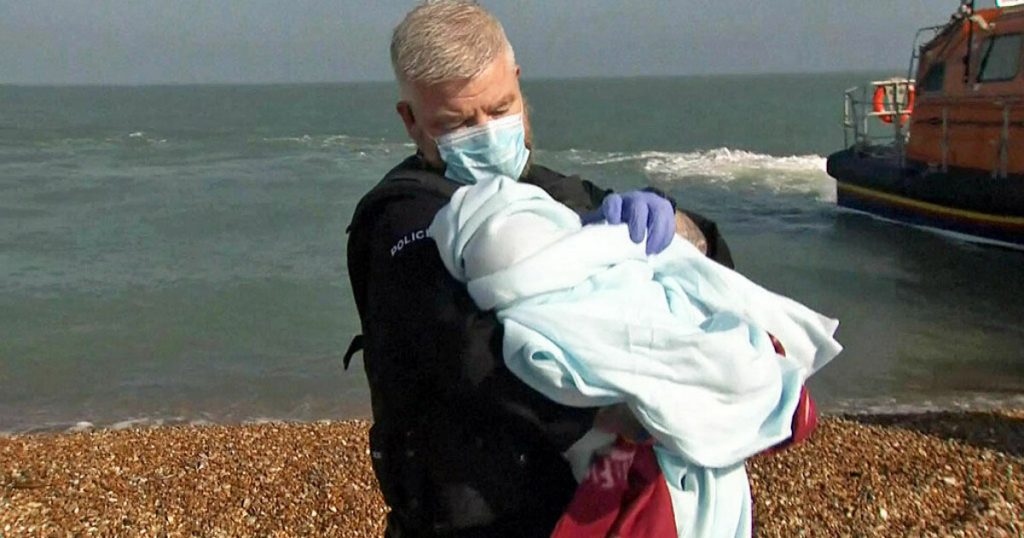 Newborn baby rescued after nine hours at sea