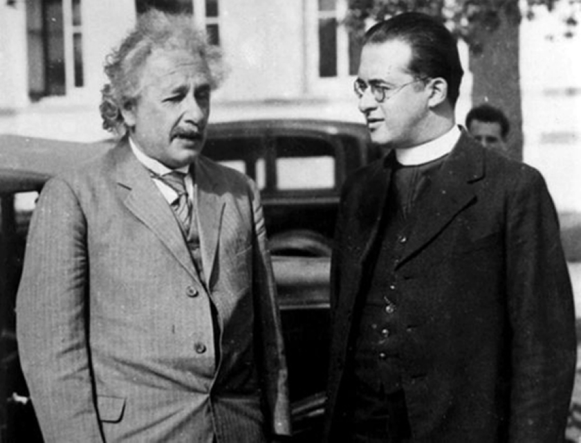Einstein and Leometer together in California in 1933.