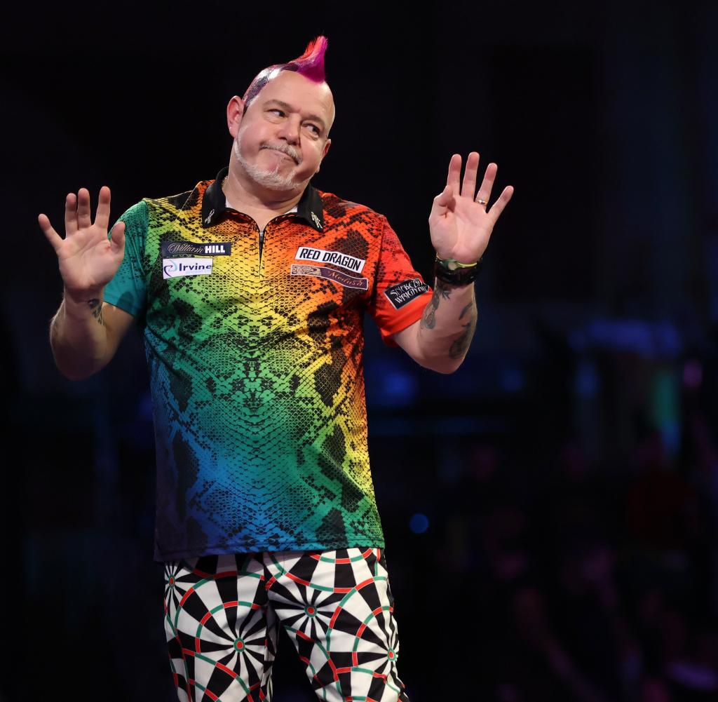 Not a good feeling: Peter Wright won easily in his 16th round