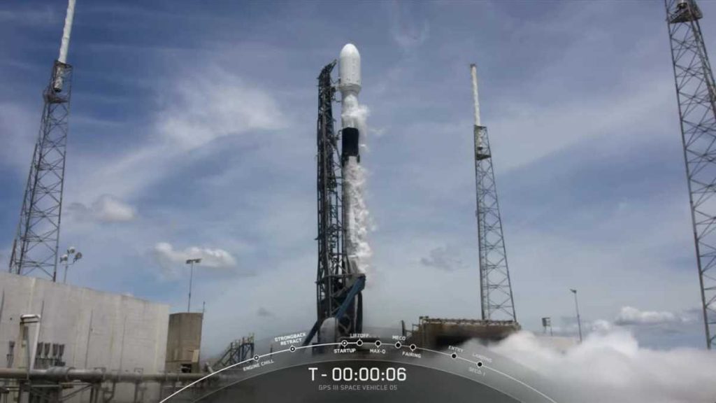 A SpaceX Falcon 9 rocket launched from Cape Canaveral to take off on Monday