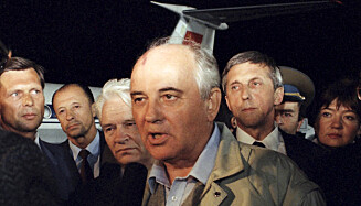 The last Soviet leader Mikhail Gorbachev when he returned to Moscow after the coup against him in August 1991. Photo: AP / NTB