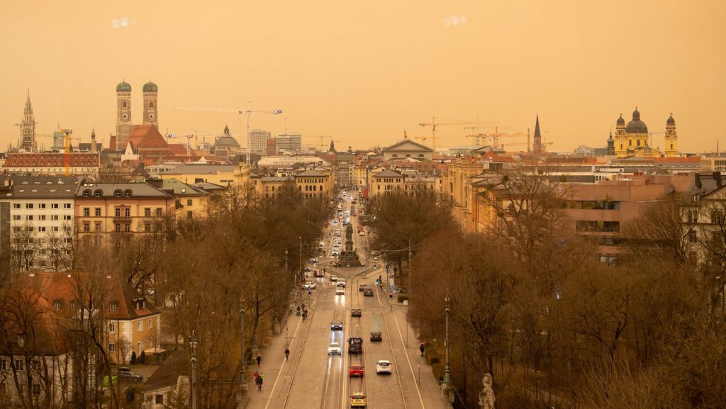 Sahara dust is expected again over Bavaria