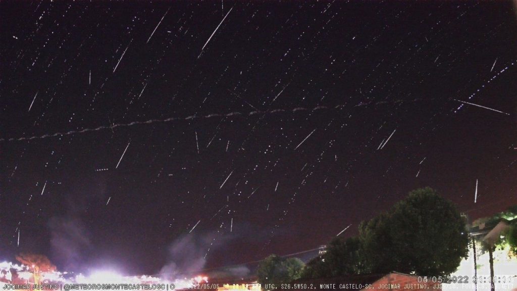 Camera records 300 meteors in the SC sky;  Watch the video!