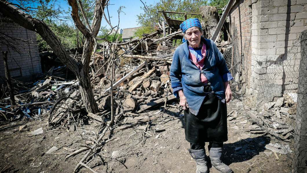 Destruction: A woman from TV No. 2 was injured during the attack on Ukraine, and this week her home was completely destroyed during an attack.  Photo: Kjetil Iden / TV 2