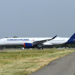 A350 from Russia’s Aeroflot is shown in another company’s hybrid paint