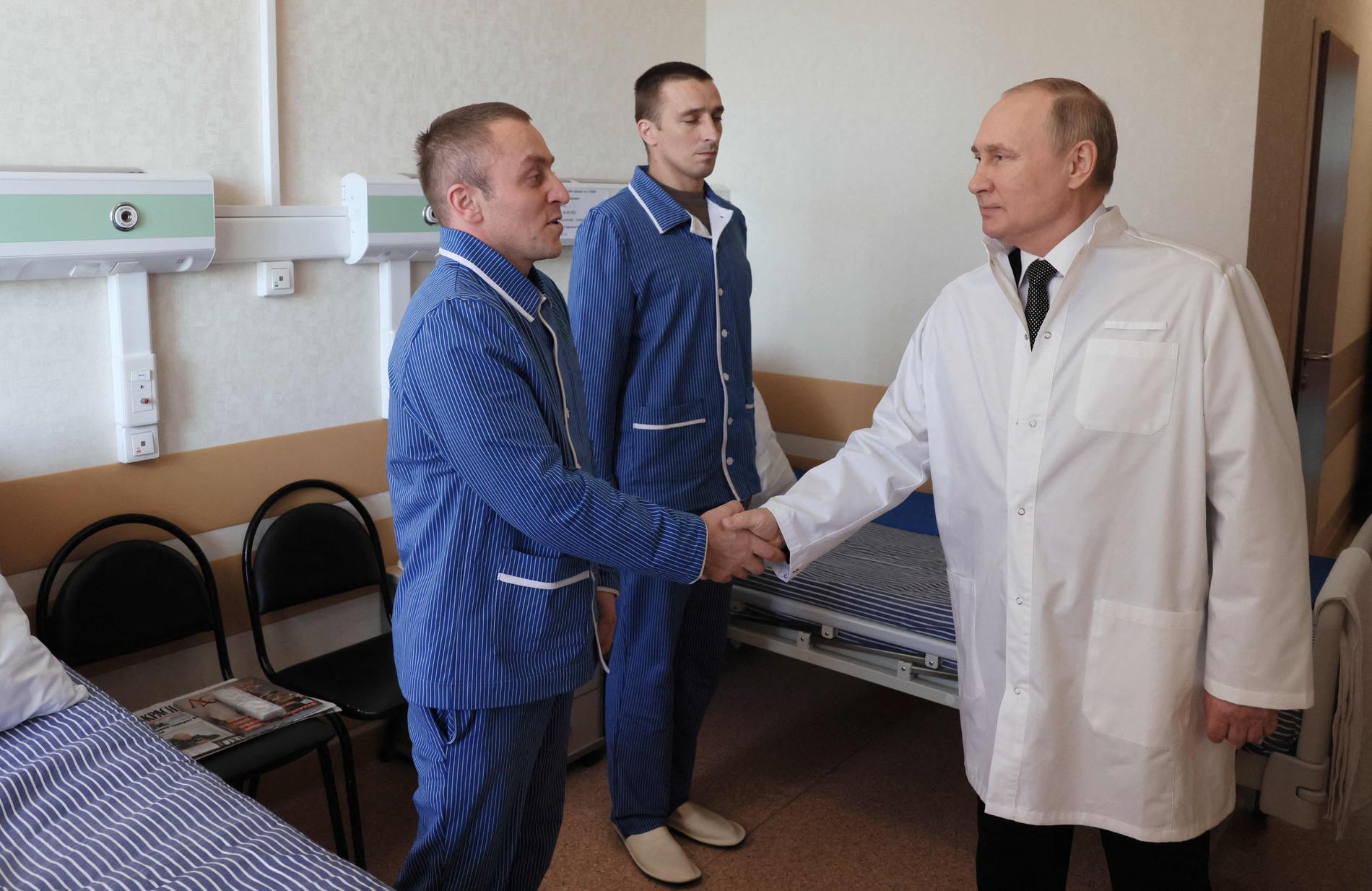 Putin hits wounded soldiers for the first time – VG