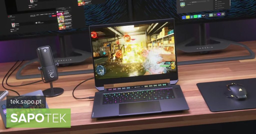 Voyager a1600: Corsair introduces the first gaming laptop with an LCD function bar