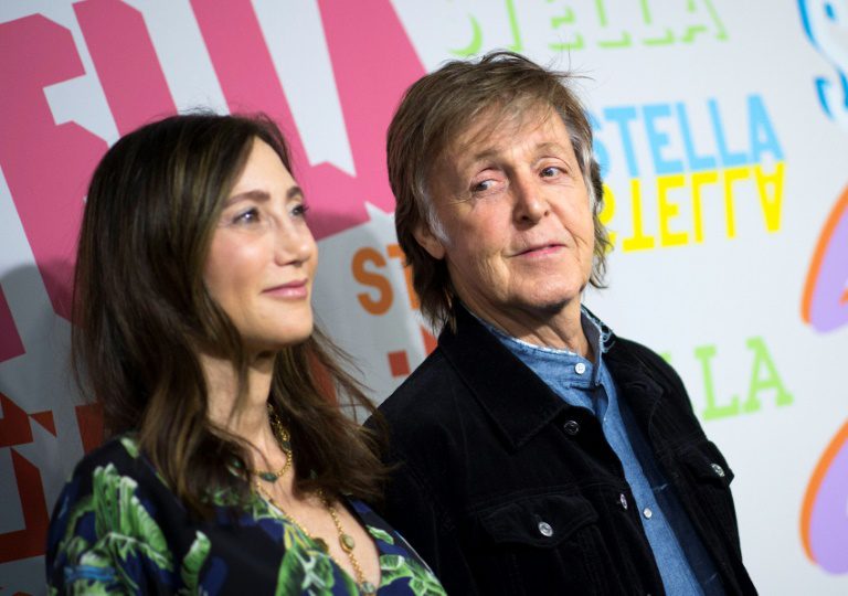 Paul McCartney and his American wife Nancy Shewell, January 17, 2018 in Hollywood
