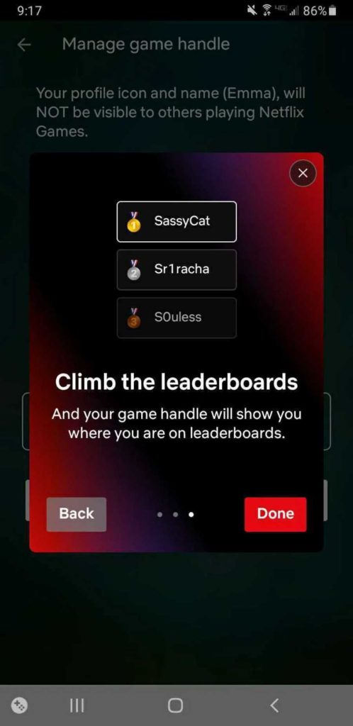 Netflix streaming games on Android