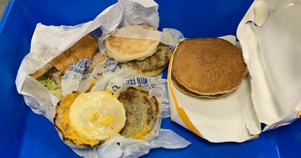 Breakfast burger caught at customs