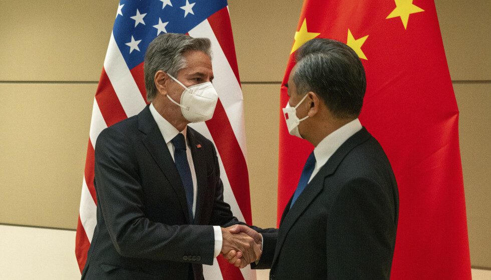 Meeting: US Secretary of State Anthony Blinken asked China to ensure peace and stability with Taiwan when he met his Chinese counterpart Wang Yi in a meeting on Friday.  Photo: David Delgado/AP/NTB