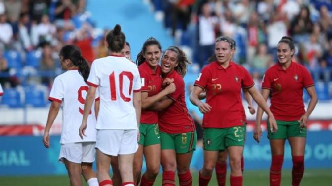 A BOLA - HISTORY: Portugal crush Turkey and guarantee the "play-off" of the World Cup qualifiers (women's football)