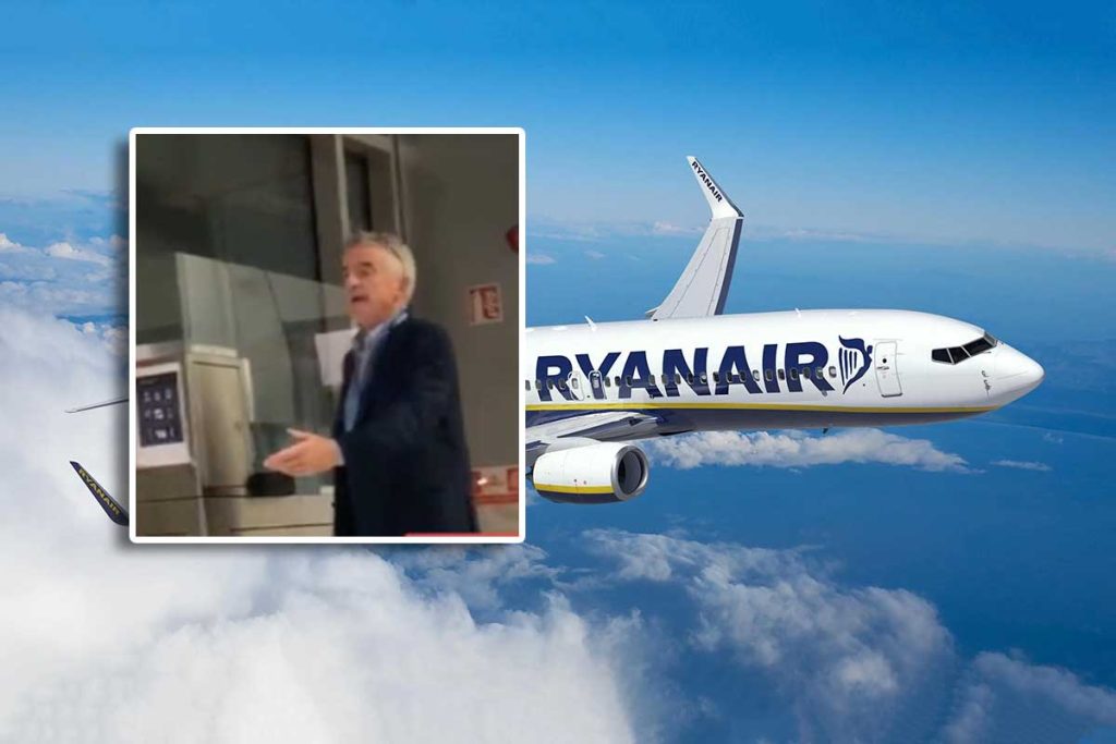Controversial Ryanair CEO Michael O'Leary helps delay boarding in Dublin